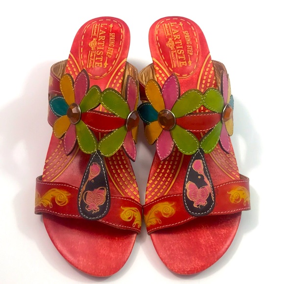 Spring Step L’Artiste Shoes - Spring Step L’Artiste leather sandals, size 42/9W, EUC